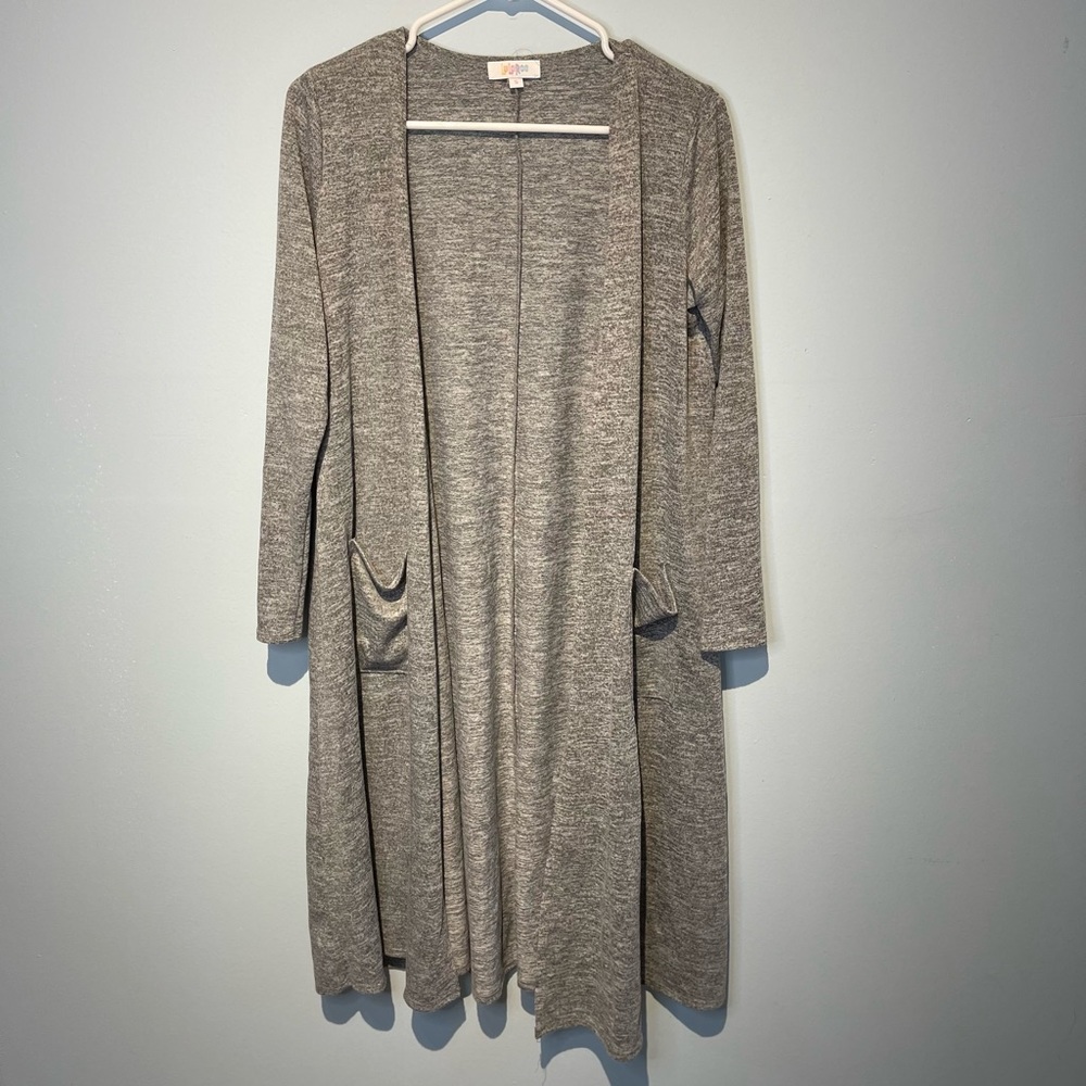 Lularoe Long Duster Cardigan. Front pockets Womens Color grey Sm…